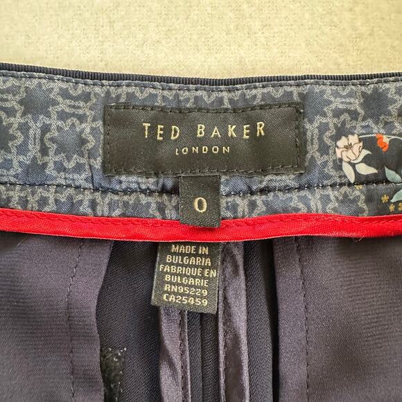 Ted Baker London Navy Women's Dress Pants 24Wx27L Size 0 - Picture 8 of 10
